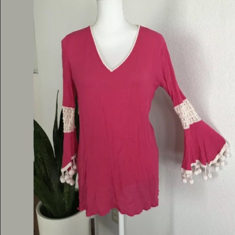 Solitaire Crochet Swim Coverup Size S